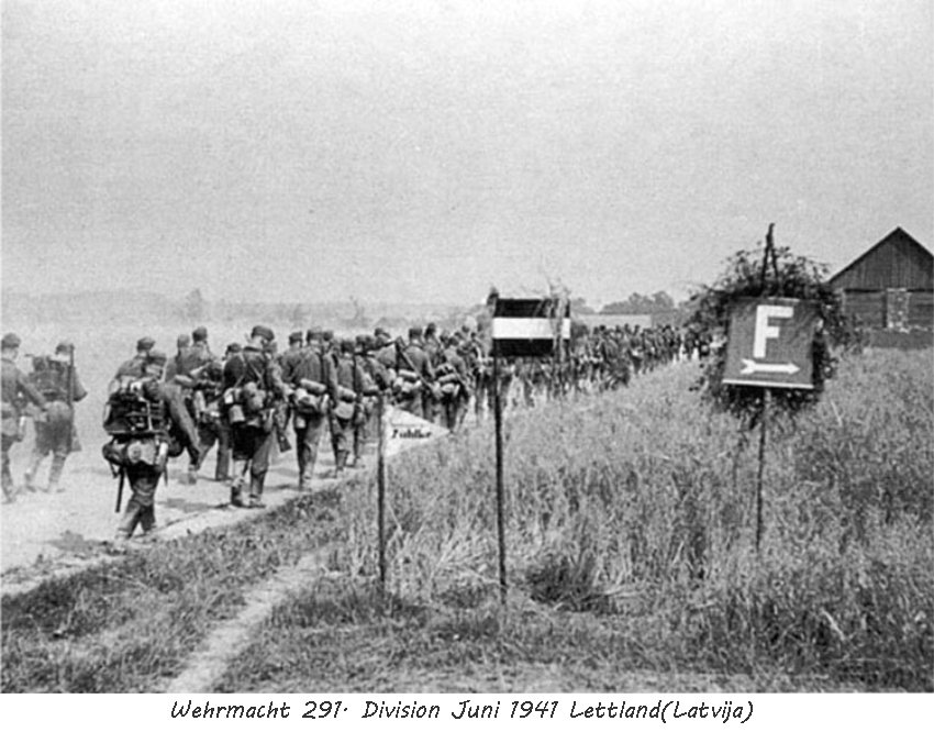  Wehrmacht 291. Division Juni 1941 Lettland(Latvija)