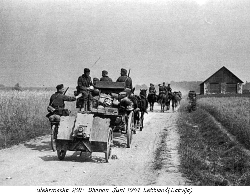  Wehrmacht 291.Division Juni 1941 Lettland(Latvija)